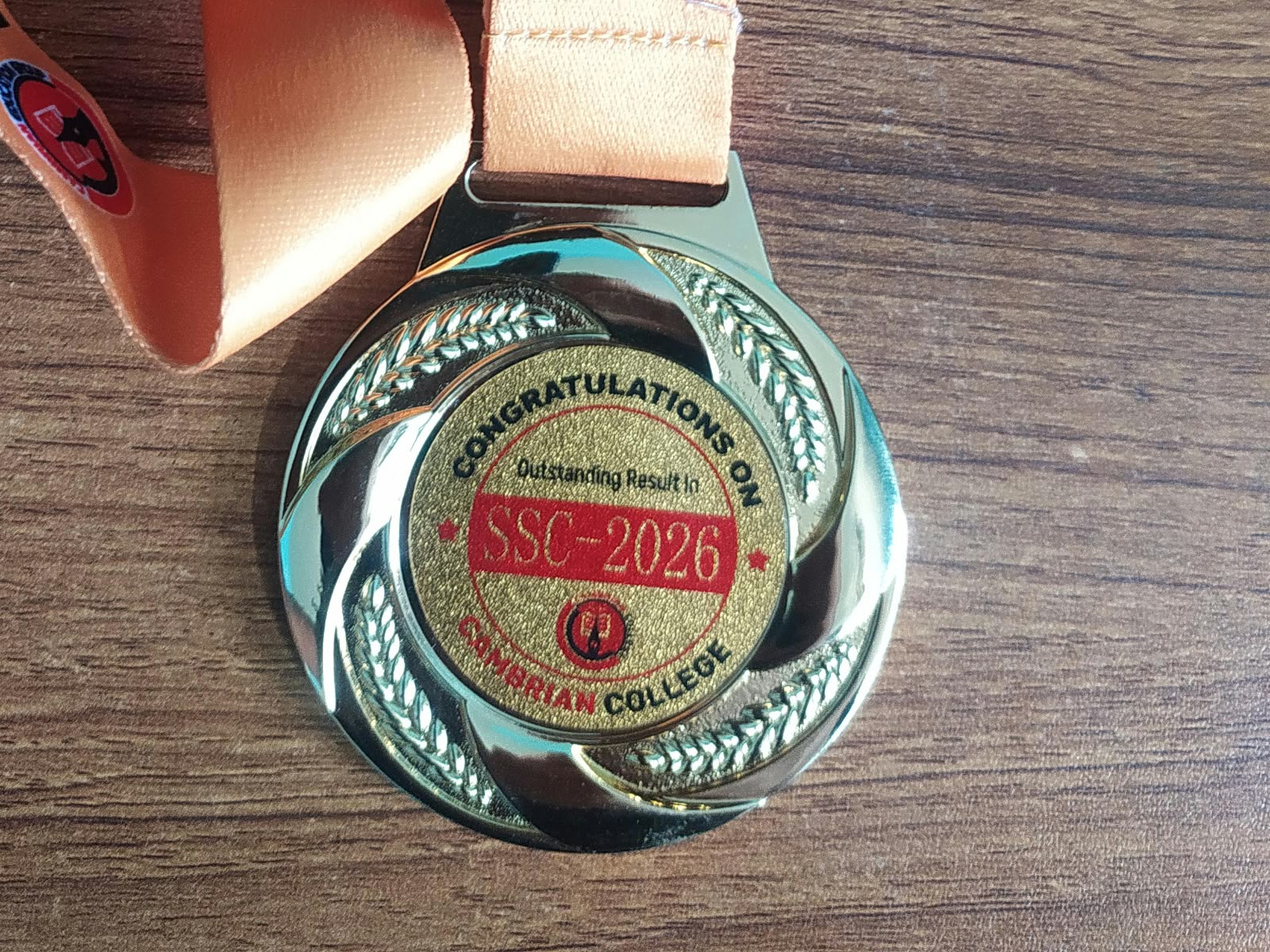 Cambrian Outstanding Result Medal